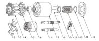Pezzi di ricambio della pompa idraulica di Rexroth per Rexroth 31 serie A10VSO28/52 serie di Rexroth A10VO28