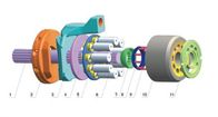 La pompa idraulica di rendimento elevato K5V140 Kawasaki si separa il pistone del blocco cilindri